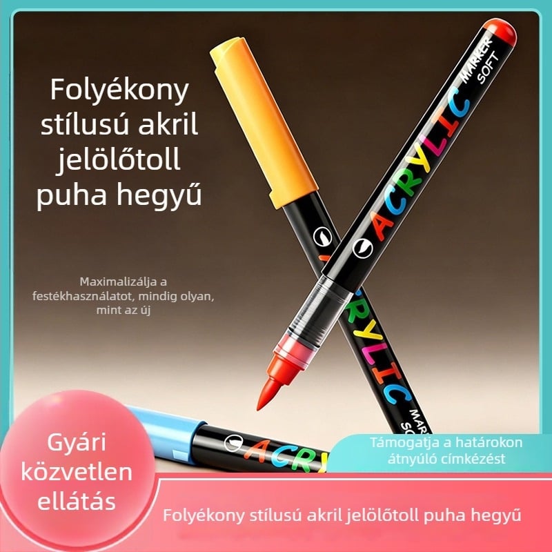 Jiyu Törölhető üveggraffiti toll – dupla végű akril krétatoll üvegfelületekre, ajtókra, kerámikára és tükrökre