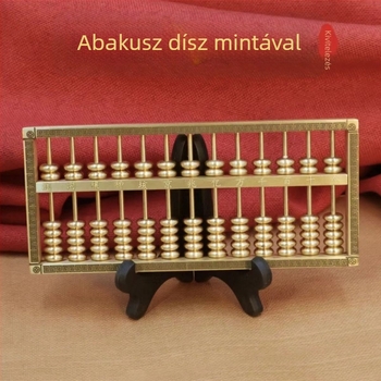 Sárgaréz abakusz – fémdísz nappaliba és irodába