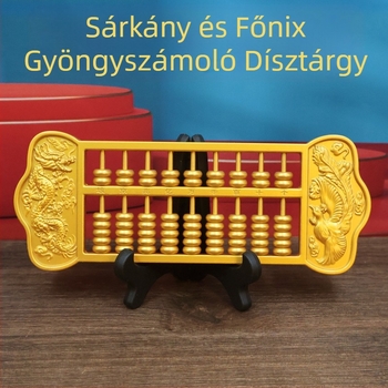 Sárkány–főnix abakusz – dekoráció otthonra és az irodába, kreatív ajándék