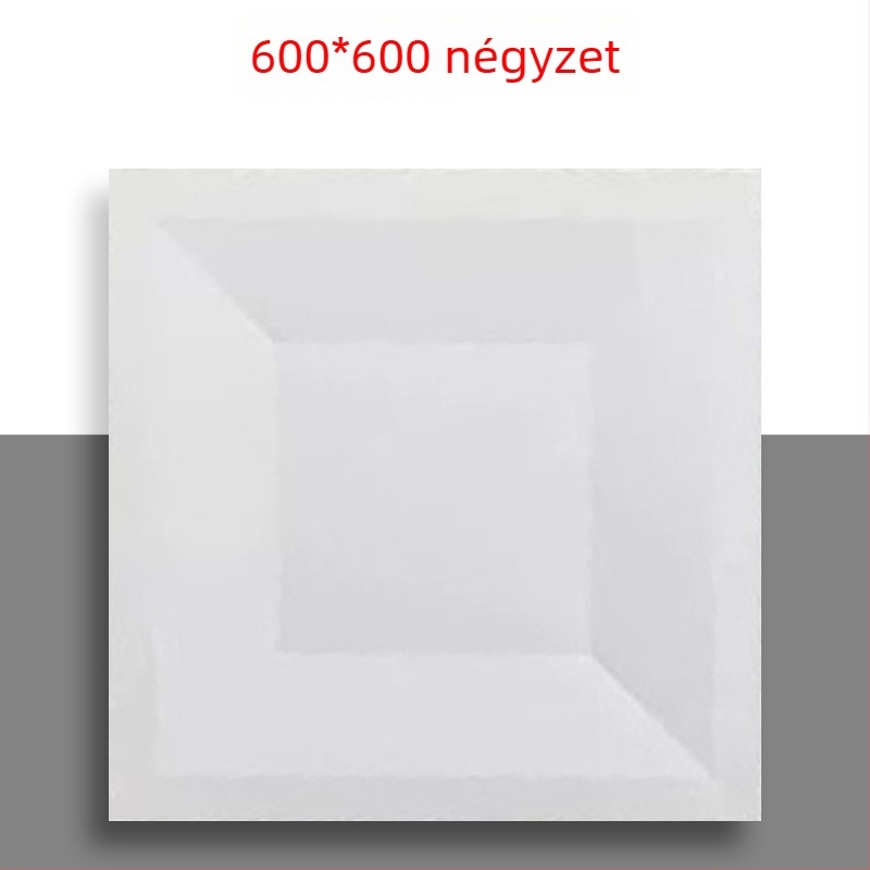 600x600 alumínium mennyezetpanel perforált mikrolyukakkal, integrált mennyezethez, irodák, iskolák és gyárak számára