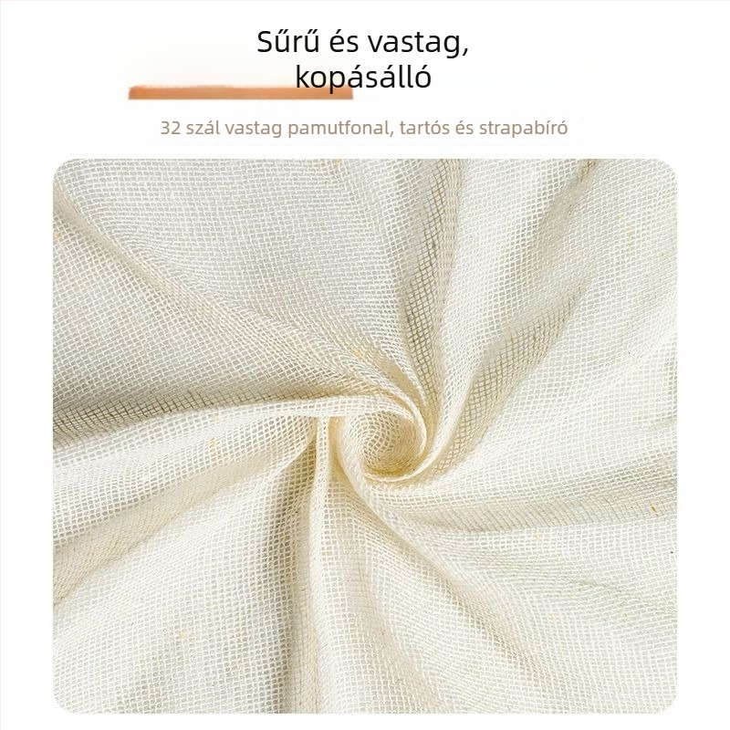 Nem tapadó gőzölő kendő otthoni használatra, 100% pamutból, vastított, gőzöléshez kenyérgombócokhoz, gőzölő matrac