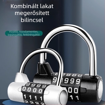 U-alakú lakat szerszámosládához, vízálló és korrózióálló, kompakt háztartási zár