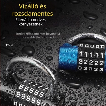 U-alakú lakat szerszámosládához, vízálló és korrózióálló, kompakt háztartási zár