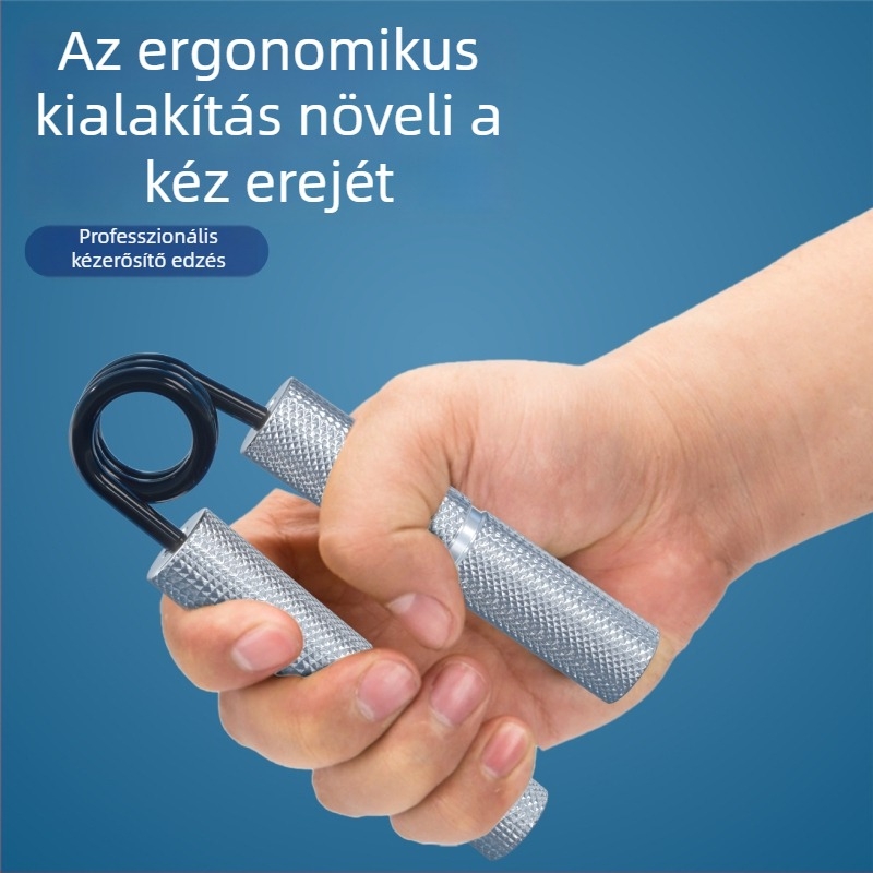 Alumíniumötvözetes kapaszkodó erőedző – kompakt készülék a kéz, ujjak és a kar erőnlétének fejlesztésére