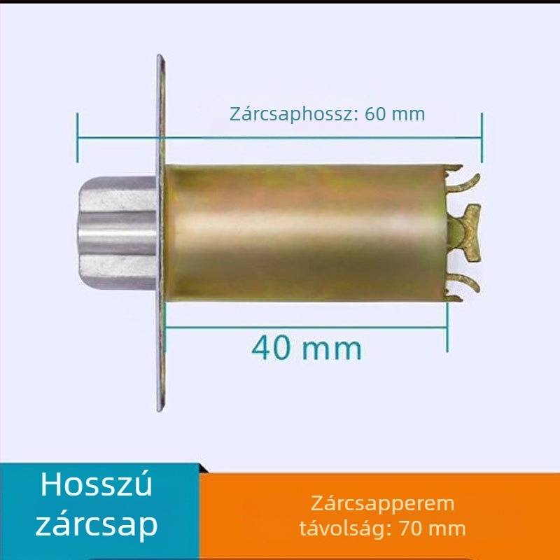 Gömb alakú zárnyelv és tartozékok belső fa ajtókhoz, gömb zár mag
