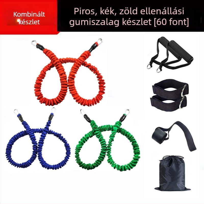 11-darabos ellenálláserősítő szalagok mellkas- és hátedzéshez