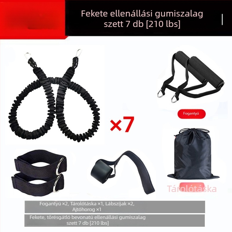 11-darabos ellenálláserősítő szalagok mellkas- és hátedzéshez
