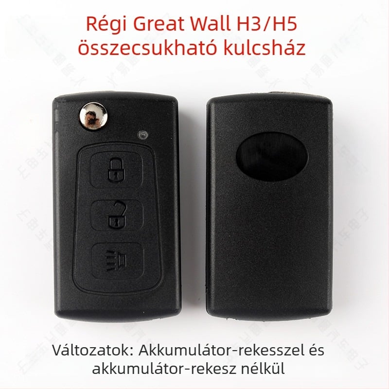 Összecsukható kulcs tokja a régi Great Wall Harvard H5 és H3 modellekhez, 3‑gombos távirányító