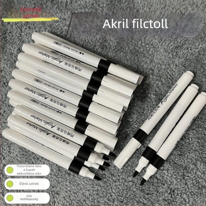 72 színű akril filctollak, rétegezhetőek és nem szivárognak át a papíron, mosható akvarell filctollak gyerekeknek és diákoknak, művészeti célokra