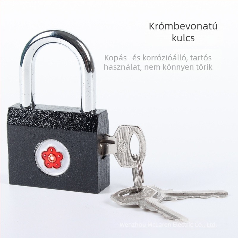 Plum Blossom vasból készült lakat, vízszintes nyitású, fiókzár, fürdőszobai zár HK01