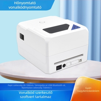 Új USB-s és Bluetoothos termikus vonalkódnyomtató címkék nyomtatására