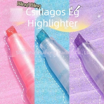 ZEBRA WKS18 fluoreszkáló toll – gyöngyházfényű, csillagos ég Kirarich csillogó szín