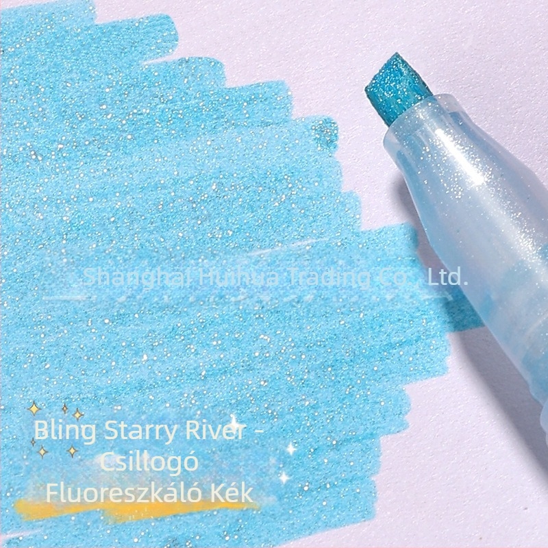 ZEBRA WKS18 fluoreszkáló toll – gyöngyházfényű, csillagos ég Kirarich csillogó szín