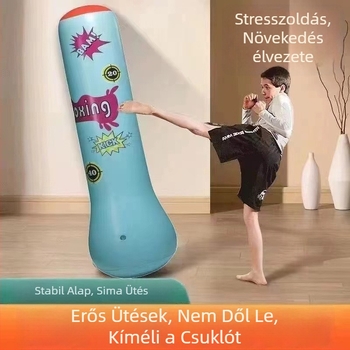 Gyerekeknek szóló felfújható álló bokszzsák edzéshez