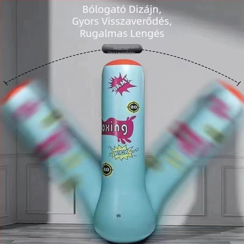 Gyerekeknek szóló felfújható álló bokszzsák edzéshez