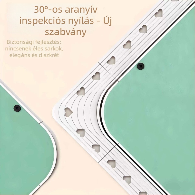 ABS rejtett, kerek sarokú ellenőrző nyílás mennyezeti gipszkartonhoz