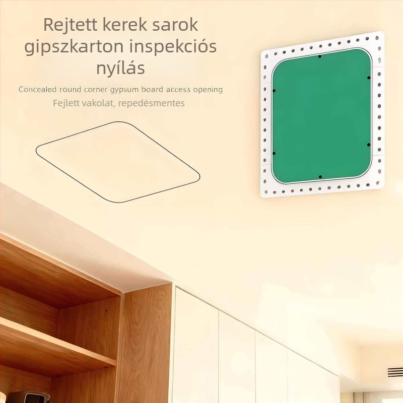 ABS rejtett, kerek sarokú ellenőrző nyílás mennyezeti gipszkartonhoz