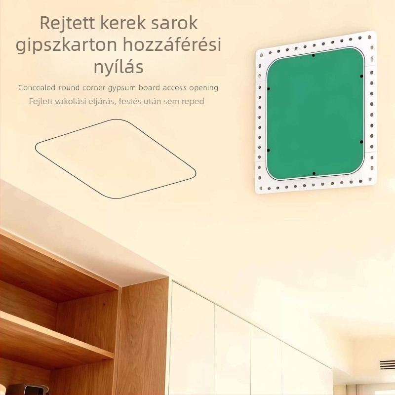 ABS rejtett, kerek sarokú ellenőrző nyílás mennyezeti gipszkartonhoz