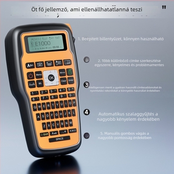 E1000 Kompakt hordozható hőtranszferes címkenyomtató ipari használatra és vonalkódokhoz.