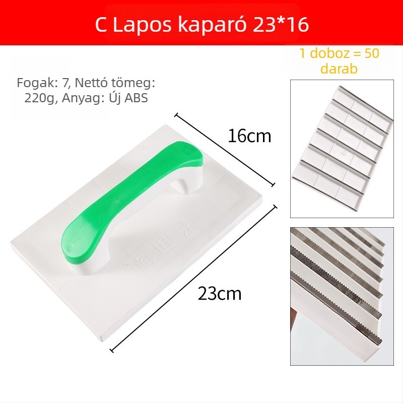 7‑fogú sík planer eszköz falak felületkiegyenlítéséhez