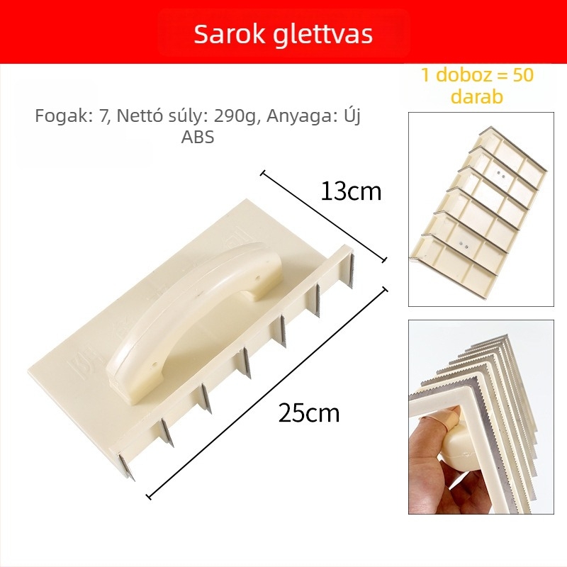 7‑fogú sík planer eszköz falak felületkiegyenlítéséhez