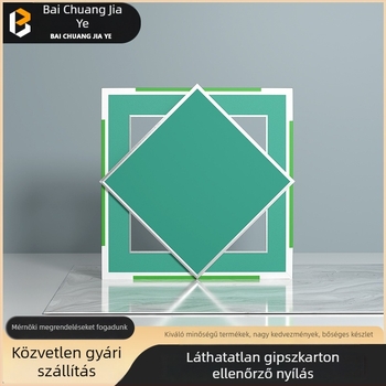Kétoldali alumínium élű karbantartási nyílás vízálló gipszkarton mennyezethez – felső javítási hozzáférési nyílás, dekoratív panel és HVAC levegő-kimenet