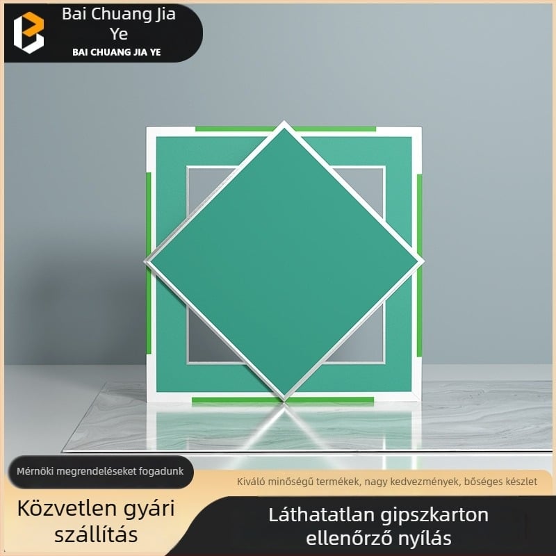 Kétoldali alumínium élű karbantartási nyílás vízálló gipszkarton mennyezethez – felső javítási hozzáférési nyílás, dekoratív panel és HVAC levegő-kimenet