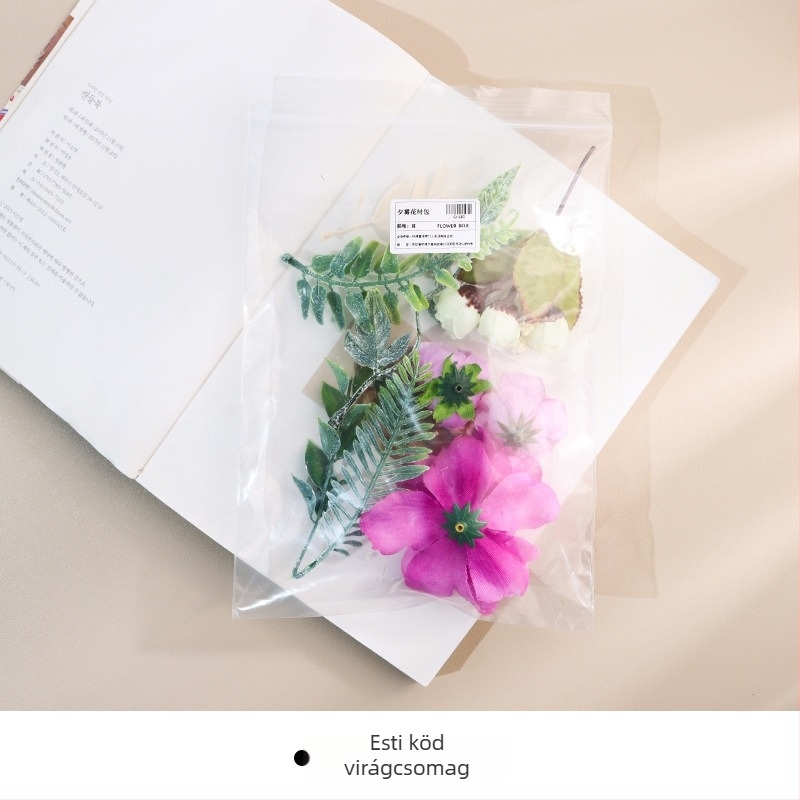 DIY selyem virágkészlet — Rosa, Hydrangea, Peonia; falidekorhoz, kalapdíszhez és ajándékdoboz díszítéséhez