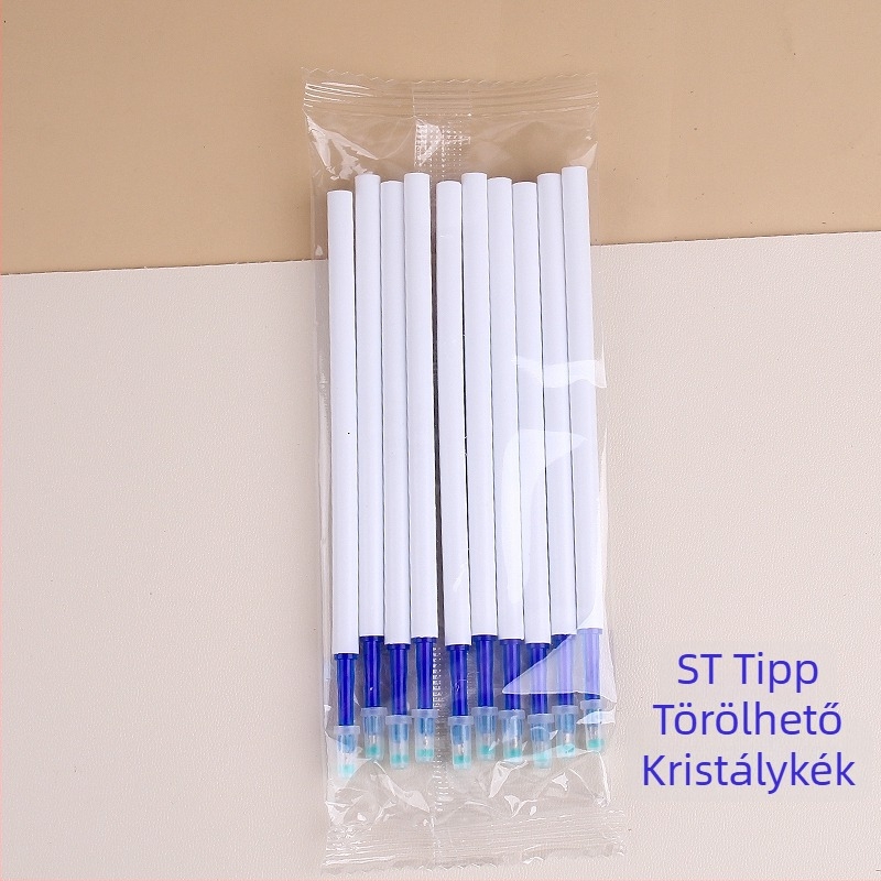 Erasable nyomó tollbetét, kristálykék és szénfekete színben, 20/50 darab, MoEasy törölhető betét általános iskolások számára