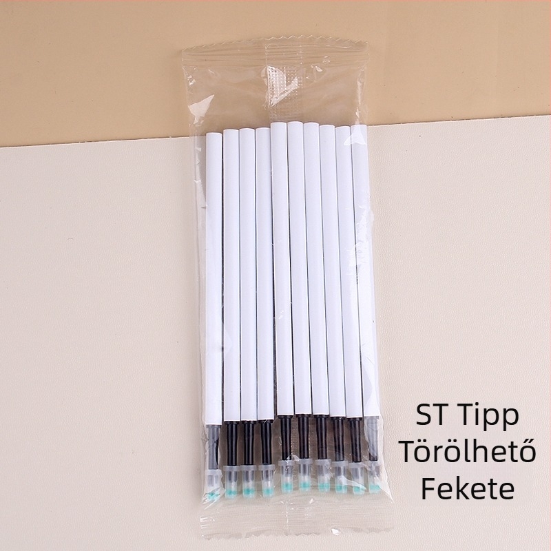 Erasable nyomó tollbetét, kristálykék és szénfekete színben, 20/50 darab, MoEasy törölhető betét általános iskolások számára