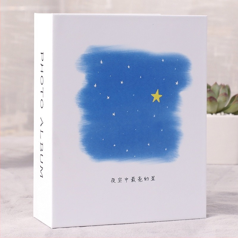 6 hüvelykes fotóalbum, 100 oldal, laminált borító, egyszerű kötés, pároknak és gyerekeknek