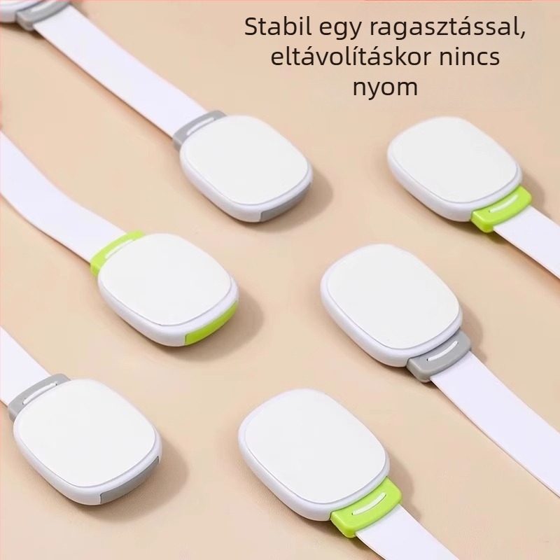 Gyermekbiztonsági zár fiókokhoz és ajtókhoz — megakadályozza a nyitást és a csípődést