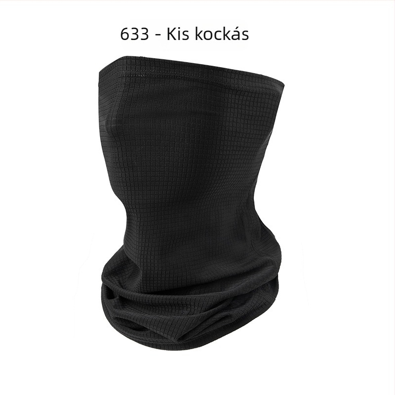 Nyári napvédő maszk kerékpározáshoz és kültéri sportokhoz, lélegző ice silk nyakkendő