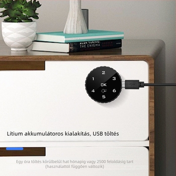 Okos szekrényzár elektronikus jelszóval és kártyaolvasóval, fiókokhoz és fém szekrényekhez