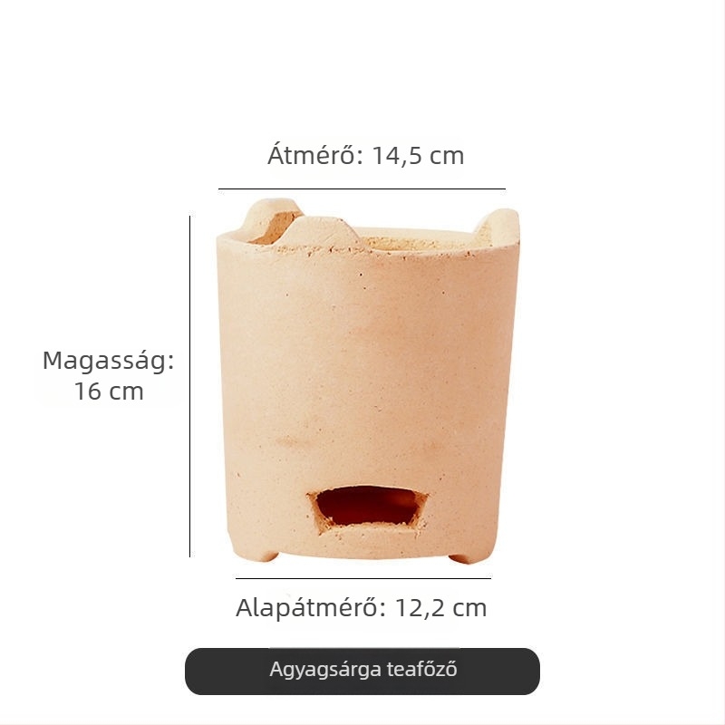 Kerámia faszenes tűzhely készlet kültéri főzéshez — grill és forró fazék, tea főzés a tűzhely körül