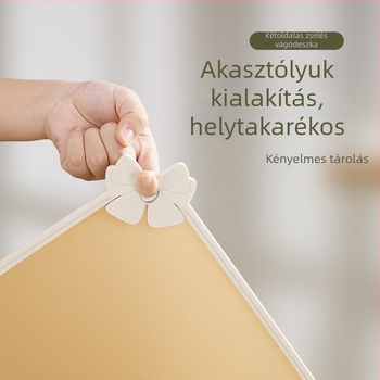 Konyhai kétoldalas vágódeszka, antibakteriális PP anyagú, bébiételek előkészítésére és gyümölcs–zöldség vágására