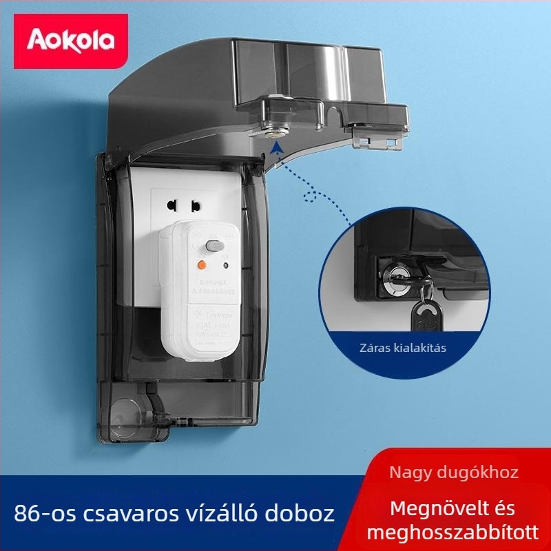 86‑típusú csavaros aljzat beépített záródobozzal, kiemelt vízálló kapcsolódoboz fürdőszobai intelligens vécéhez