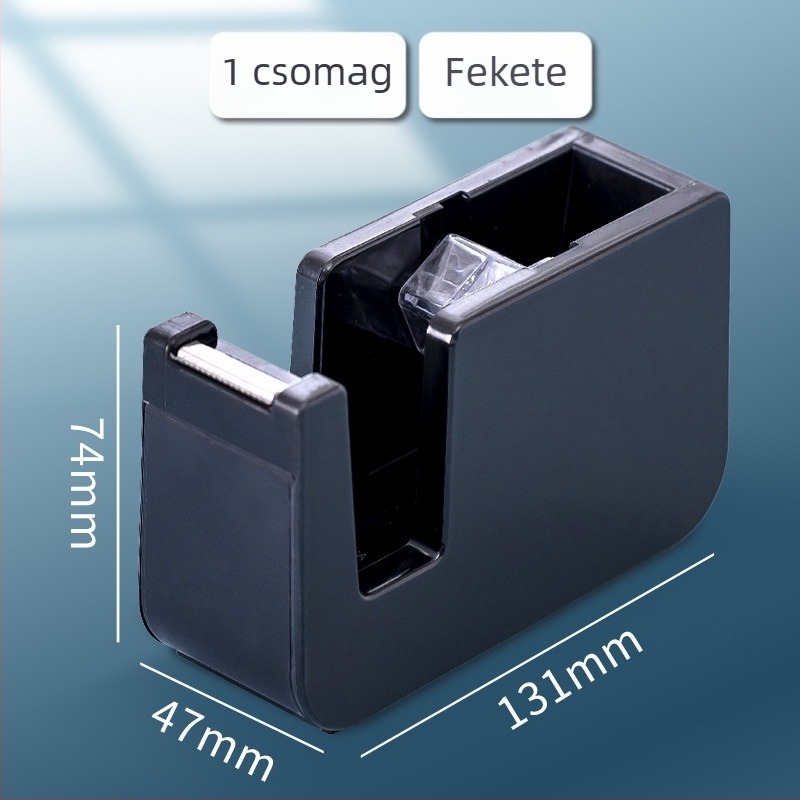 Vastagított átlátszó szalagvágó állvánnyal, kis méretű WC-122