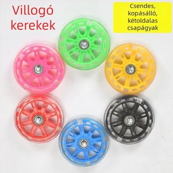 Gyerekeknek tanító kerekek, 12–20 hüvelyk, univerzális, villogó kerékpár tartozék