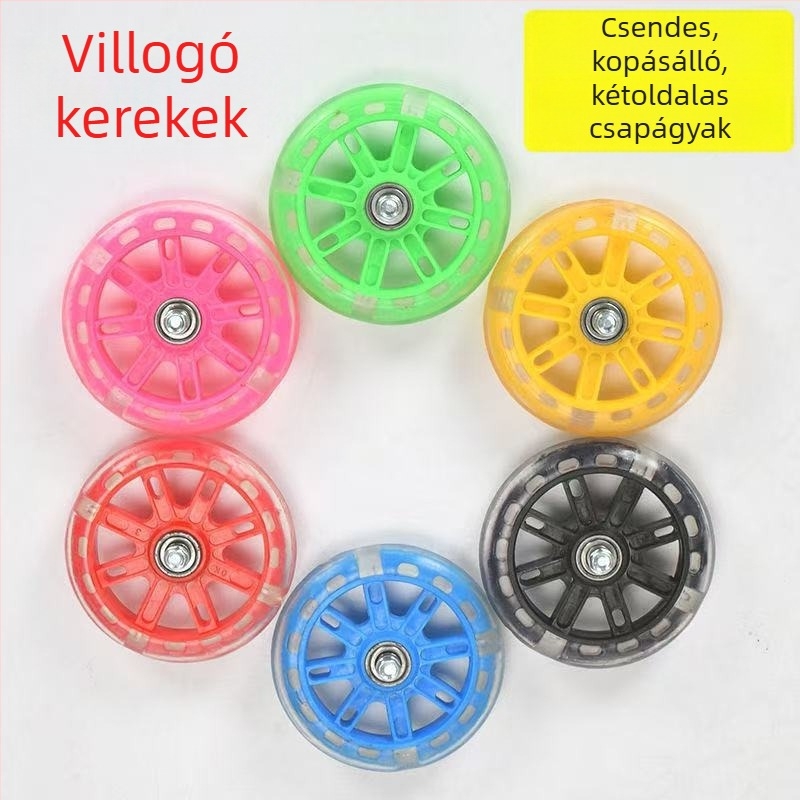 Gyerekeknek tanító kerekek, 12–20 hüvelyk, univerzális, villogó kerékpár tartozék