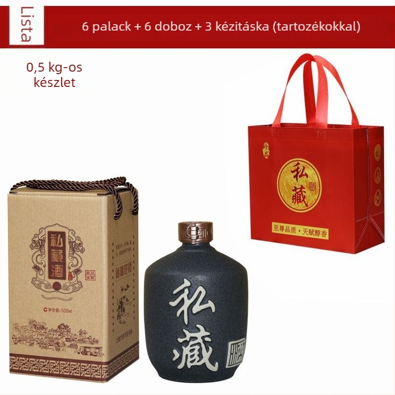 25 kg kerámia likőrrüveg, üres, kínai stílusú háztartási használatra, retro kis zárt edény