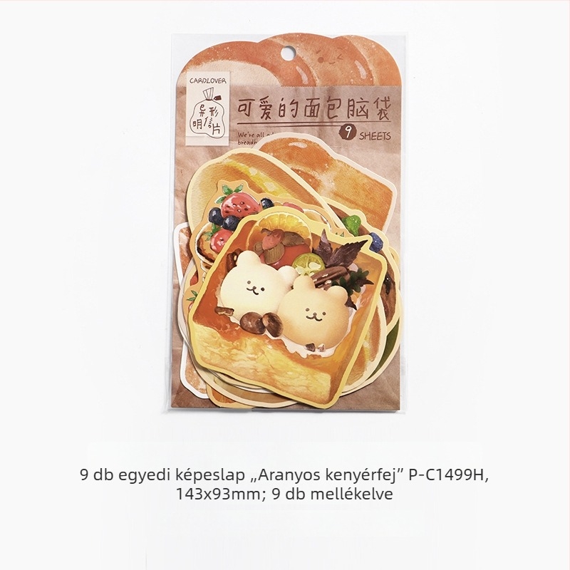 Szerelmes levél: 9 aszimmetrikus formájú képeslap, koreai retro stílusú, aranyos irodalmi diák üzenetlapok a falra
