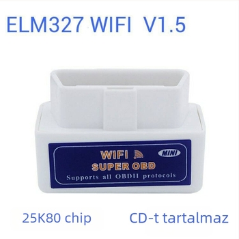 OBD2 diagnosztikai eszköz PIC18F25K80 chippel, V1.5 verzió, ELM327