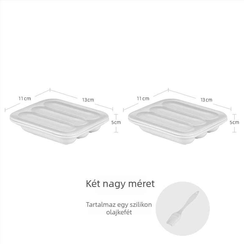 Kerámiás kolbász forma babáknak és gyerekeknek — kis méret, házi készítésű, gőzölésre és főzésre alkalmas