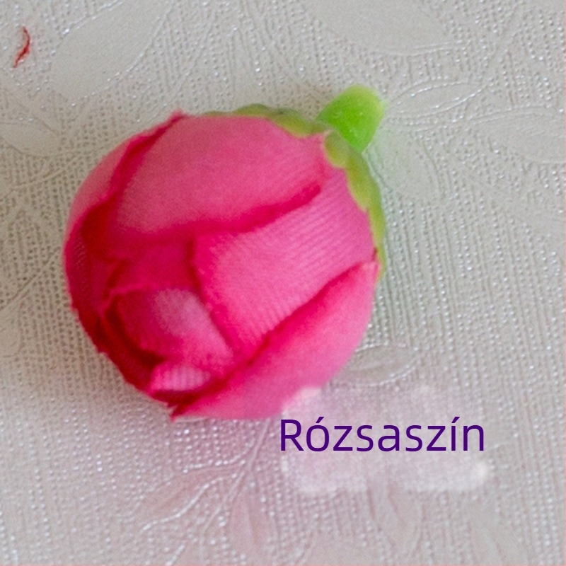 Mesterséges rózsa virágcsokor gyöngyös bimbókkal és csillag alakú díszítéssel esküvői és otthoni dekorációhoz