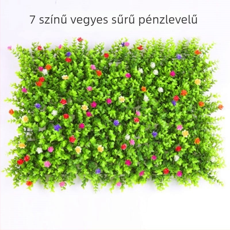Műnövény fal, gyep, művirág fal, kültéri dekorációhoz, rendkívül realisztikus.