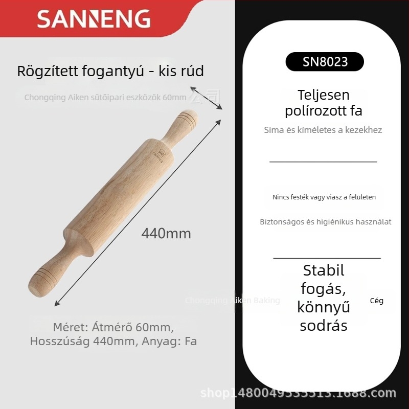 Állítható nyújtófa tésztához és gyoza lapok készítéséhez SN8014 SN8012