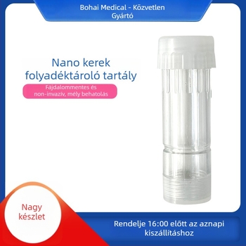 Kona Skin H2 vízoldékony elektromos nano kristály fej – kerek chip és kerek nano kapszula, fogyó alkatrész otthoni szépségápolási eszközhöz