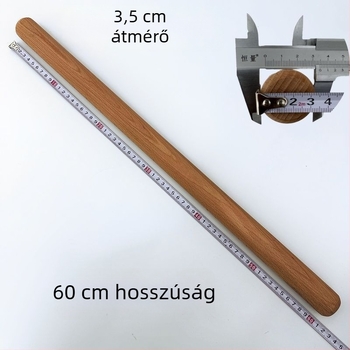 Bükkfából készült tészta nyújtófa, otthoni használatra, tömörfa, különböző méretek