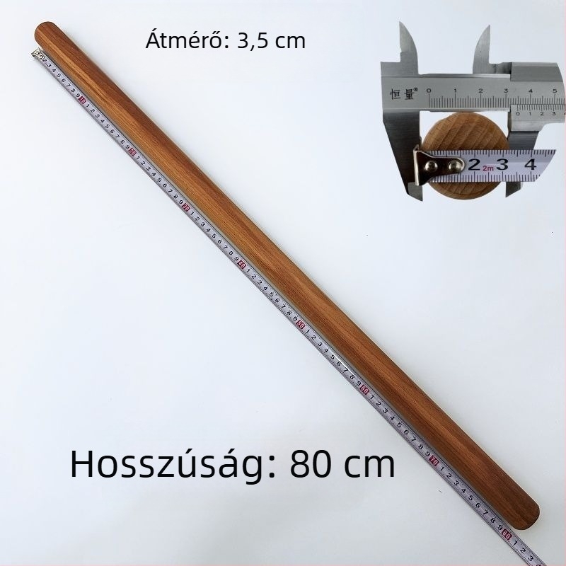 Bükkfából készült tészta nyújtófa, otthoni használatra, tömörfa, különböző méretek